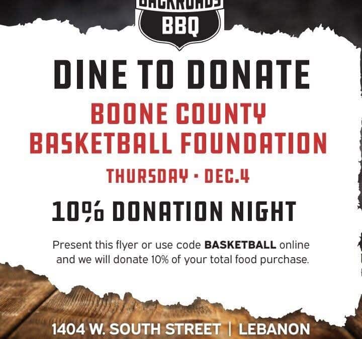 Dine to Donate – Backroads BBQ